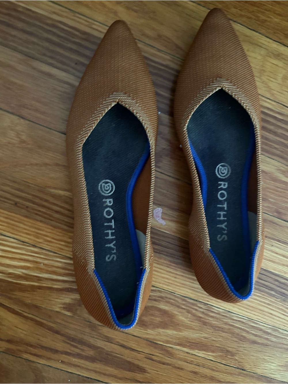 Rothy's Pointed Flat in Chestnut Brown